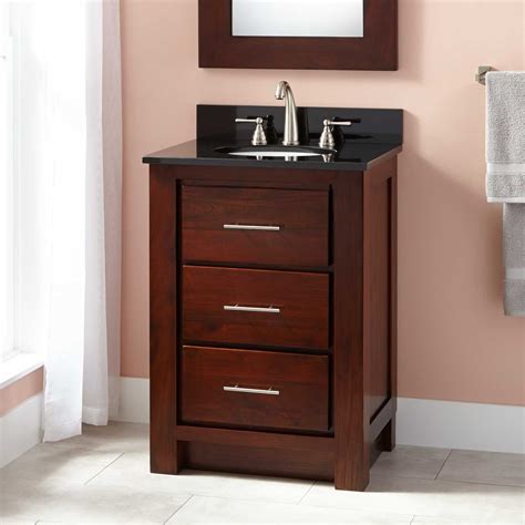 For bathrooms without much activity, narrow depth bathroom vanity is best choice. 24"+Narrow+Depth+Venica+Mahogany+Vanity+for+Undermount ...