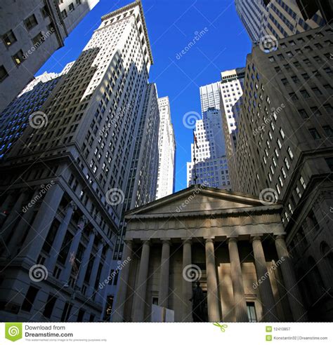Wall Street Skyscrapers In Manhattan Editorial Photography Image Of