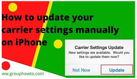 How to update your carrier settings manually on your iPhone 2023 - YouTube