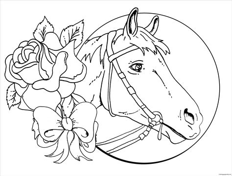 Horse For Girls Coloring Page Free Printable Coloring Pages