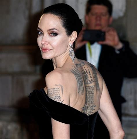 Angelina Jolies Massive Yant Vihan Pha Chad Sada Back Tattoo