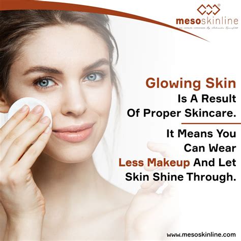 Glowing Skin Is A Result Of Proper Skincare It Means You Can Wear