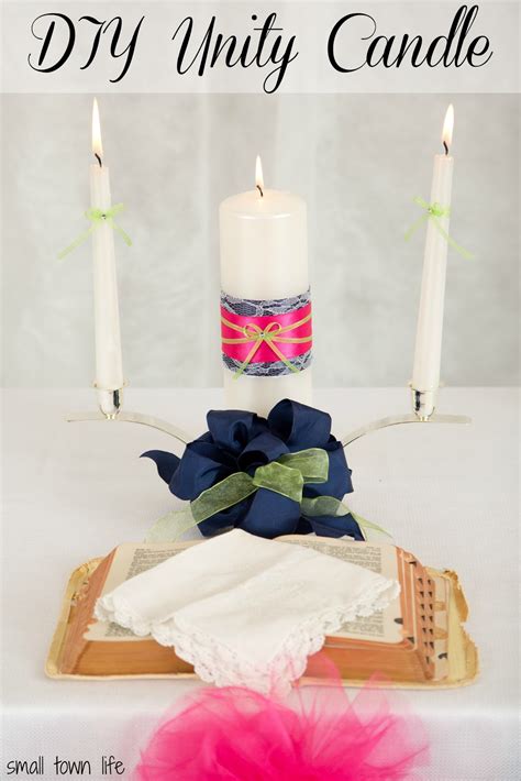Small Town Life Our Wedding Details Diy Unity Candle