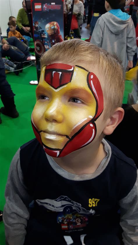 Iron Man Face Paint Superhero Face Painting Face Painting Images