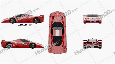 Ferrari Fxx Evoluzione 2007 Blueprint In Png Download Fahrzeuge Clip