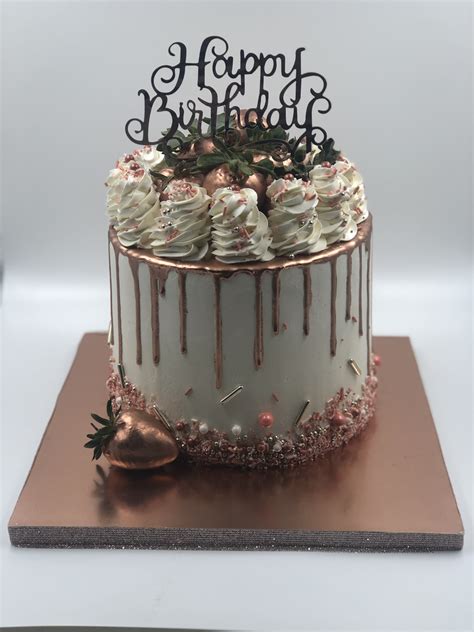 rose gold drip cake beautiful birthday cakes pretty birthday cakes chocolate drip cake