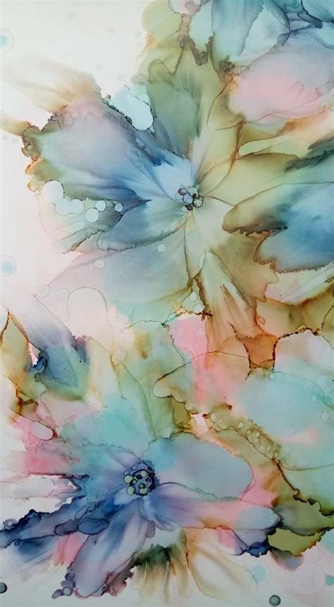 Watercolor Flowers Paintings Flower Art Painting Silk Painting