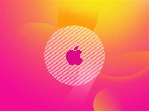 Wallpaper Apple Logo Pink Hd Widescreen High Definition Fullscreen