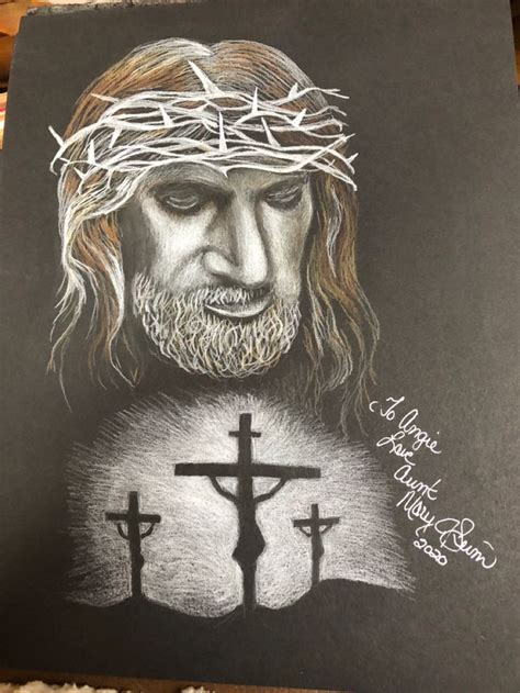 Pastel Drawing Jesus For Angie Pastel Drawing Drawings Character