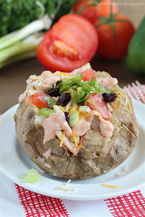 I mean who doesn't want to throw everything into a pot and forget about it? Taco Style Crock Pot Baked Potatoes - Yummy Healthy Easy