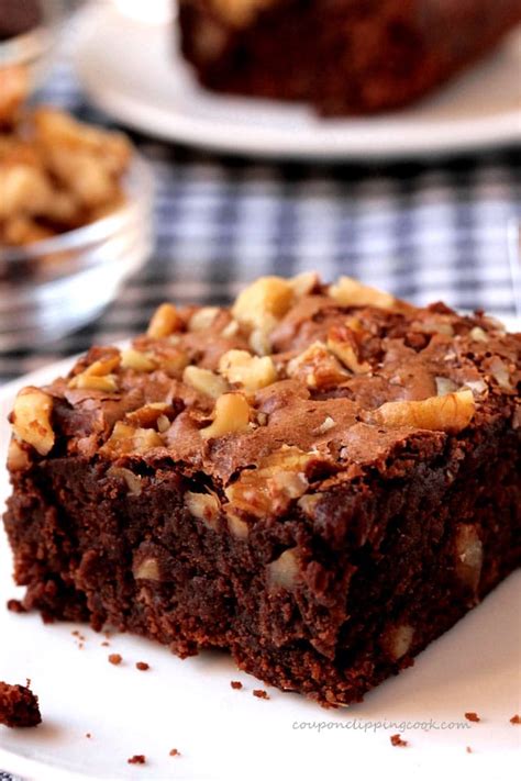easy homemade brownies  walnuts coupon clipping cook