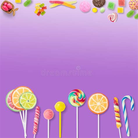 Lollipops And Candies Stock Illustration Illustration Of Pink 3850050