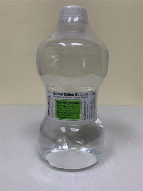 (ขายยกลัง 10 ขวดๆละ 43 บาท) ANB น้ำเกลือ 0.9% Normal Saline Solution 1000 ML - MedCare