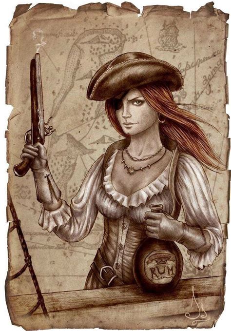 Pirate Girl Pirate Art Art Pirate Woman