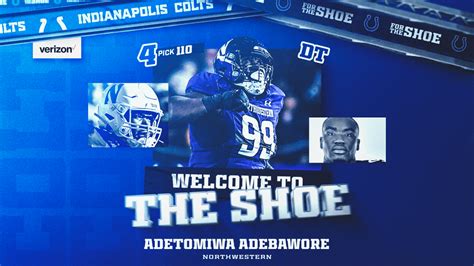 Round 4 Pick 110 Dt Adetomiwa Adebawore Northwestern Colts Thunder