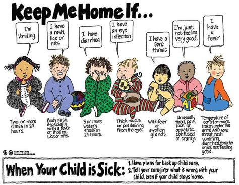 Image Result For If Your Child Is Sick Poster Home Daycare Schedule