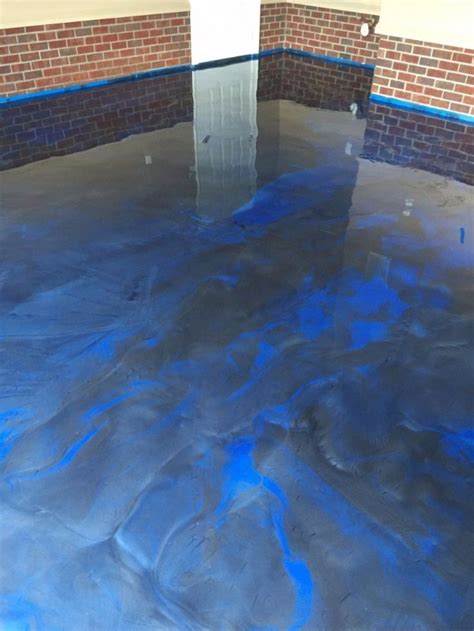 Available in 24 standard color & pattern combinations or. Awesome metallic epoxy garage floor done in blue jean ...