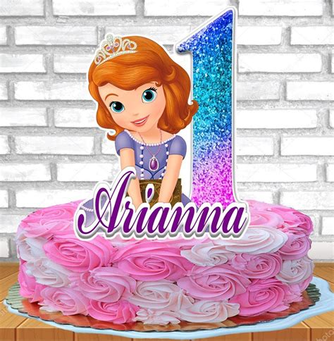 Princess Sofia The First Cake Topper Personalized Cake Topper Custom