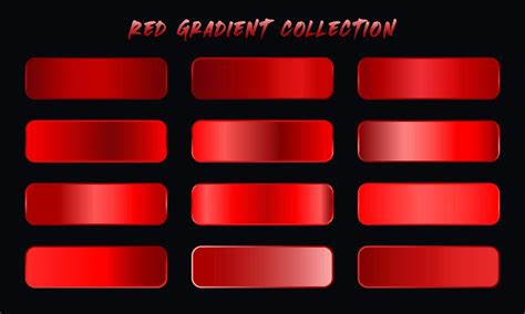 Red Gradients Swatches Set 2209571 Vector Art At Vecteezy