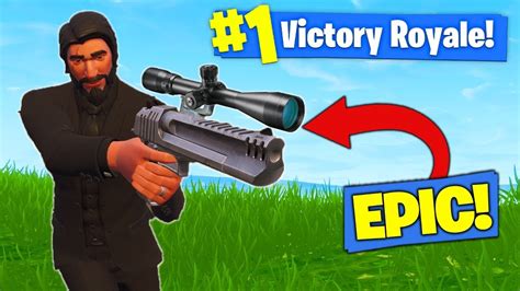 The Sniper Desert Eagle In Fortnite Battle Royale Youtube