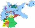 The states of the Weimar Republic and their capitals in 1925 - Full ...