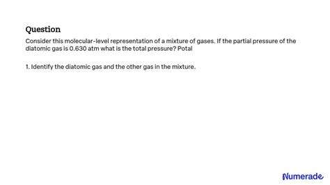 Solved Consider This Molecular Level Representation Of A Mixture Of