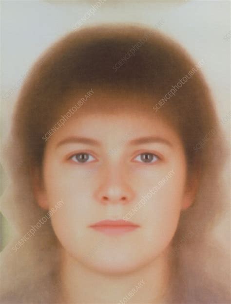 Average Beauty Composite Face Of 60 Women Stock Image P8700084