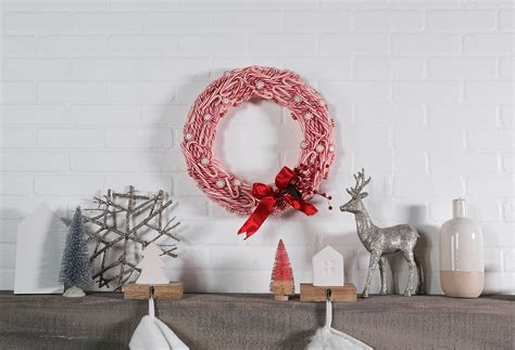 Make A Candy Cane Wreath In 3 Steps Better Homes And Gardens