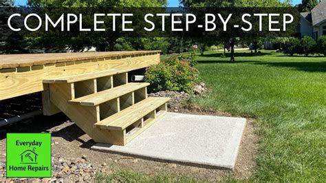 How To Build And Attach Deck Stairs Youtube In 2021 Deck Stairs Deck Steps Outdoor Stairs