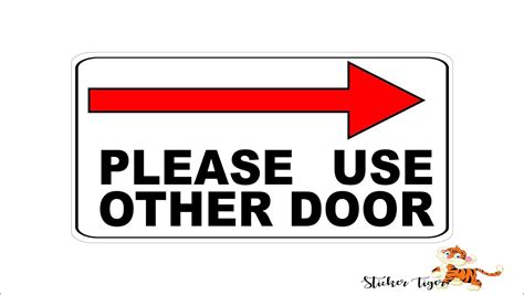 Please Use Other Door Sign Printable