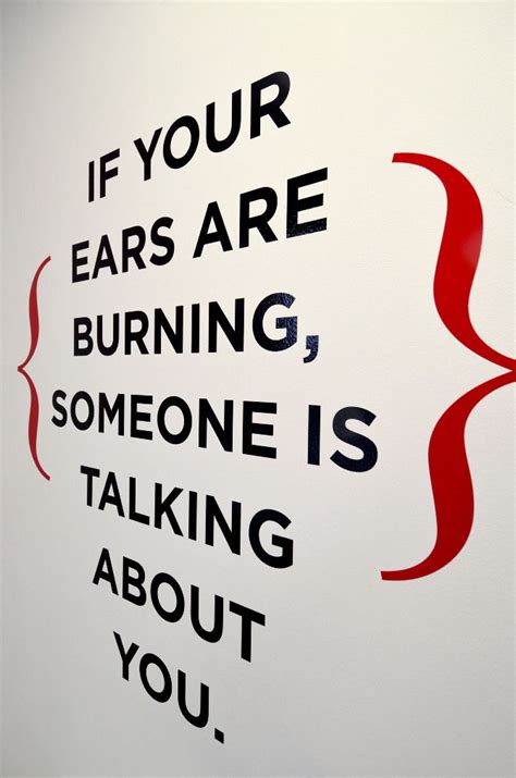 Visual Poetry — If Your Ears Are Burning Someone Is Talking