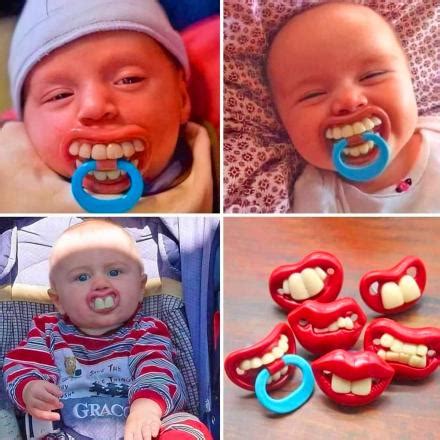 These Funny Teeth Baby Pacifiers Might Make Tough Parenting Times A