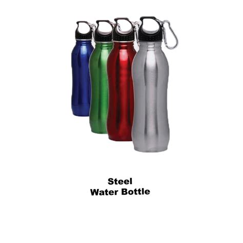 Blue Stainless Steel Sporty Curve Multicolored Water Bottle 750ml