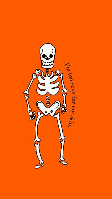 Halloween Popculture Words Quote Skeleton Wallpaper Phone Background Spooky Graph
