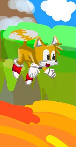 Classic Tails Flying Picture Sonic The Hedgehog Amino