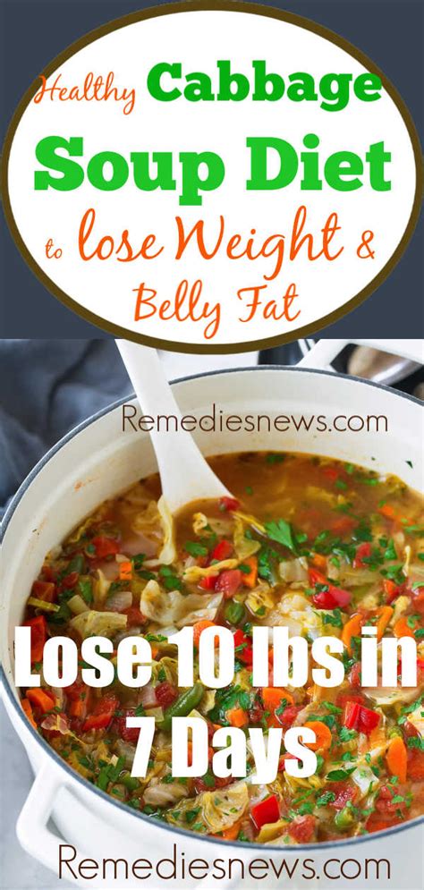 easy cabbage soup diet recipes for weight loss lose 10 lbs in 7 days