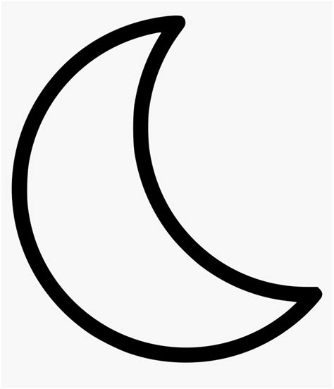 Crescent Moon Clipart Black And White Free Download B