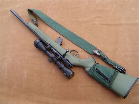 Custom Made Rifle Sling And Ammo Pocket By Alamo Custom Leather