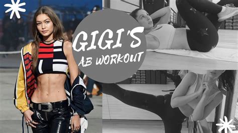 Gigi Hadids Intense Ab Workout No Equipment Required Youtube