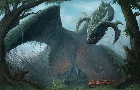Earth Gigant Mountains Dragon By Arkaedri On Deviantart Dragons