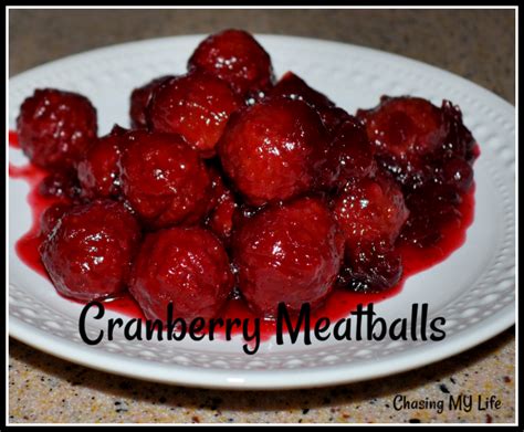 Baked Cranberry Meatballs Chasing My Life Wherever It Leads Me