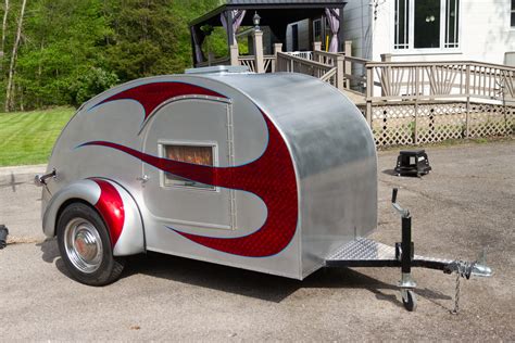 Custom Made Aluminum Trailer Is The Hot Rod Of Teardrop Campers It Can