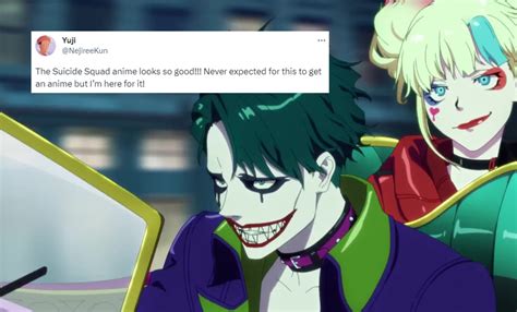 ‘suicide Squad Anime First Look At Harley Quinn And The Joker Sets The Internet Ablaze