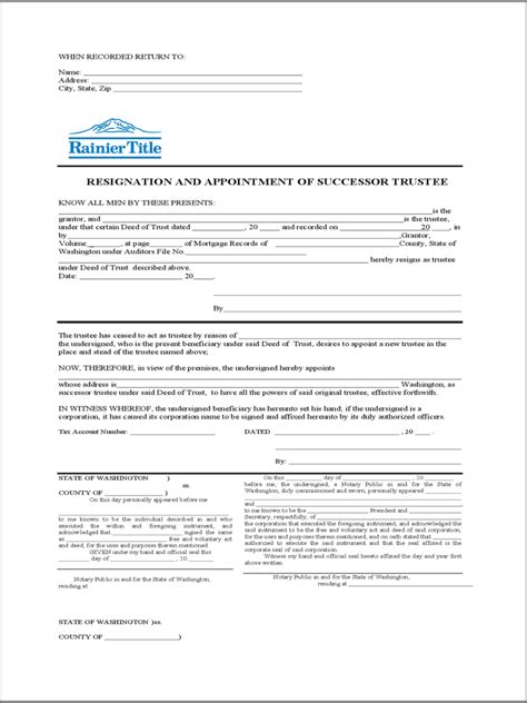 Trustee Resignation Letter Template Hq Printable Documents