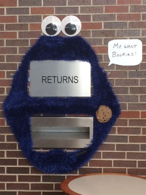 Me Want Bookies Cookie Monster Book Return At The Washburn Library