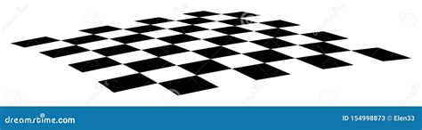 Slightly Curved Checkerboard Cartoon Vector 154998873