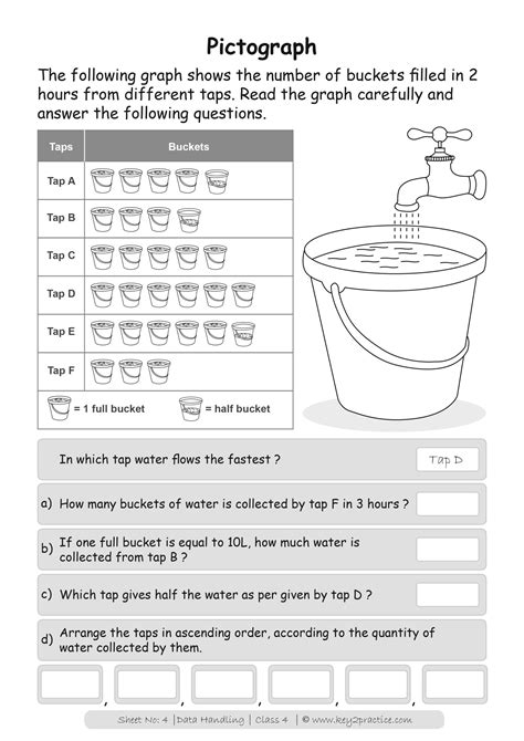 Data Handling Class 4 Maths Worksheets Key2practice Workbooks