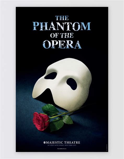 phantom of the opera the musical broadway poster the phantom of the opera