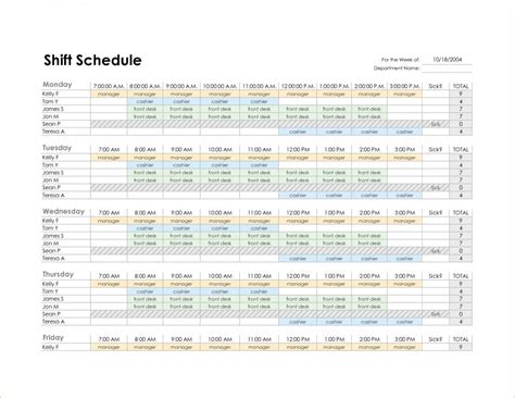 Rated 4.9/5 by rota planners. Monthly Employee Schedule Template Excel | shatterlion.info