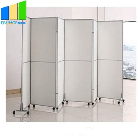 China Movable Partition Walls Room Divider On Wheels For Restaurant